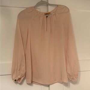 Tory Burch women’s Blouse - Size 4 blush pink long sleeves business casual